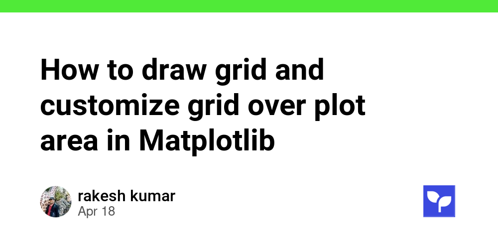 How to draw grid and customize grid over plot area in Matplotlib ...