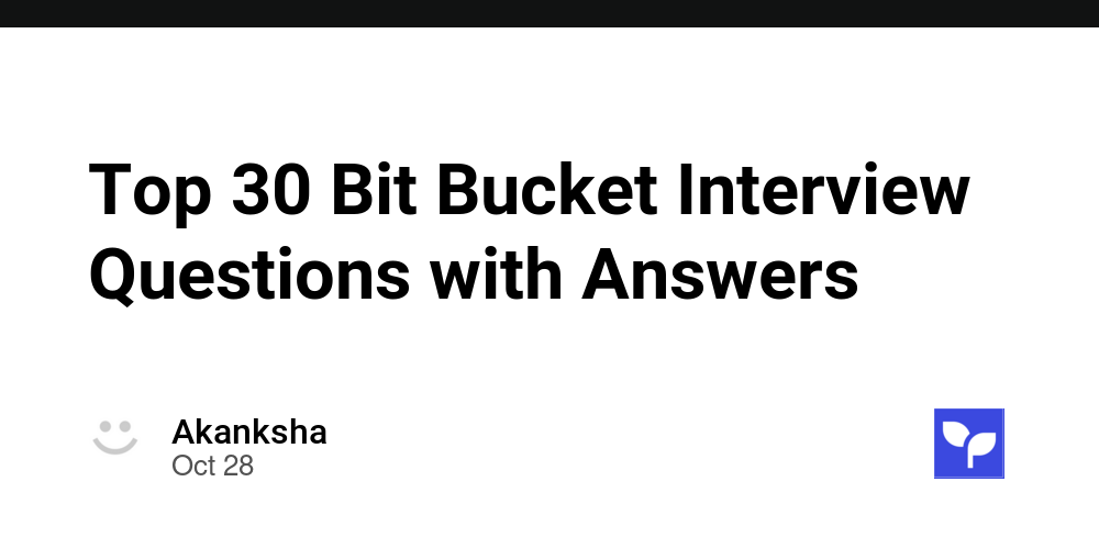 Top 30 Bit Bucket Interview Questions with Answers - Debug School