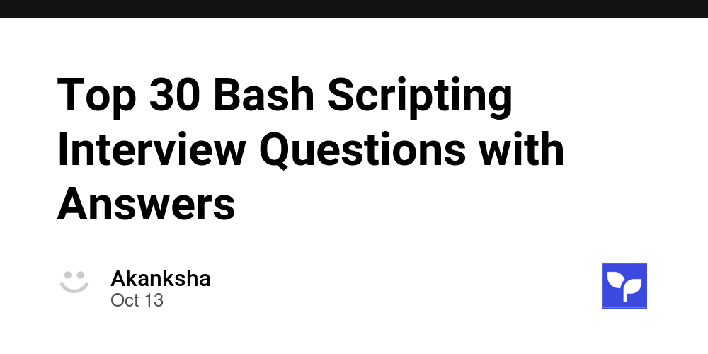 Top 30 Bash Scripting Interview Questions with Answers - Debug School