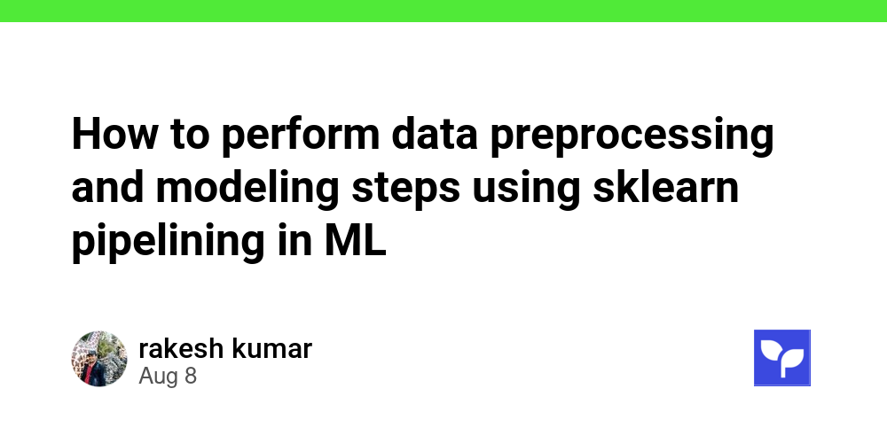 How to perform data preprocessing and modeling steps using sklearn ...