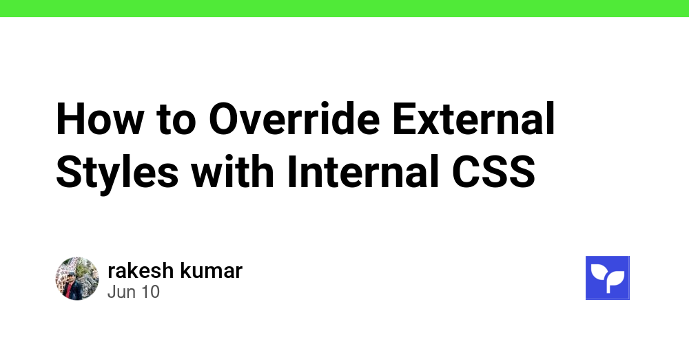 How to Override External Styles with Internal CSS - Debug School