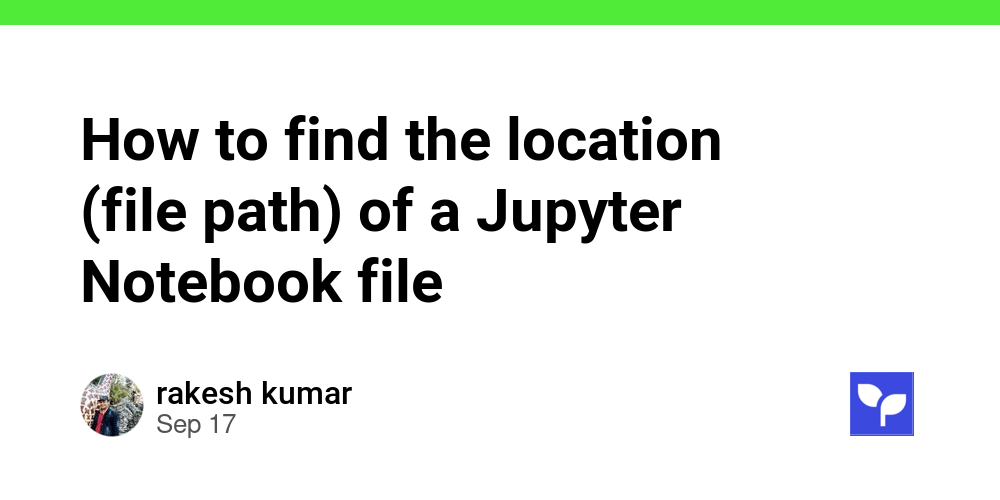 How to find the location (file path) of a Jupyter Notebook file - Debug ...